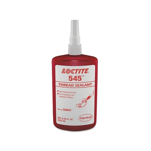 Loctite 545 x0099  Thread Sealant, Hydraulic/Pneumatic Fitting, 250 Ml Bottle, Purple - 1 per BO - 195662