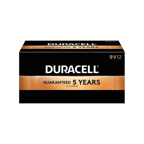 Duracell Coppertop Alkaline Battery, 9V, 12/Bx - 12 per PK - DURMN1604BKD
