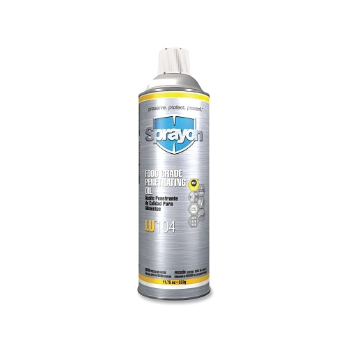 Sprayon Lu104 Food Grade Penetrating Oil, 11.75 Oz, Aerosol Can - 12 per CA - S00104000