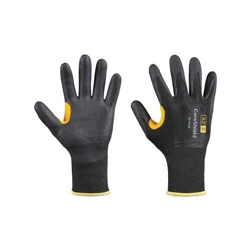 Honeywell Coreshield_x0099_ A2/B Coated Cut Resistant Gloves, 11/Xxl, Hppe Black Liner, Nitrile Micro-Foam Black Coating, 13 Ga - 1 per PR - 227513B11XXL