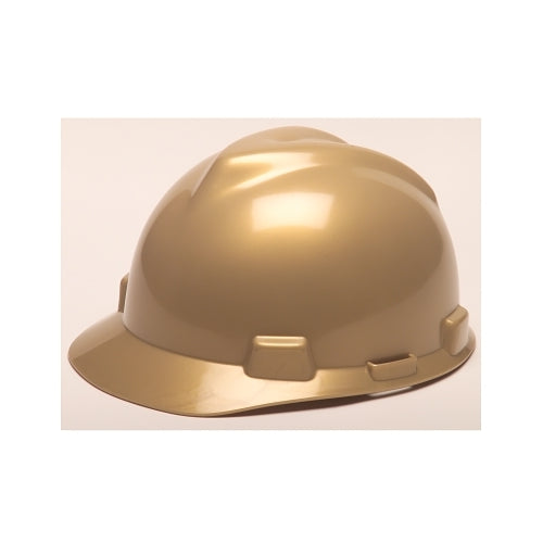 Msa V-Gard Protective Cap, Fas-Trac Ratchet, Cap, Gold - 1 per EA - 475365