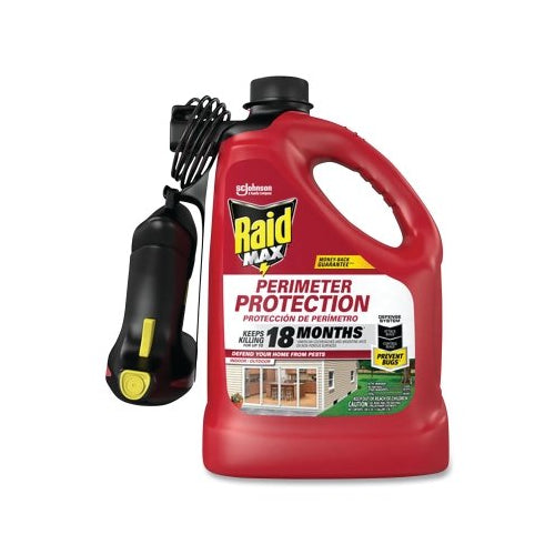 Raid Raid Max Spray de protection du périmètre, 128 fl oz, pichet avec gâchette automatique/tuyau/tube plongeur/étui, kit de démarrage prêt à l'emploi - 4 par CA - 316222