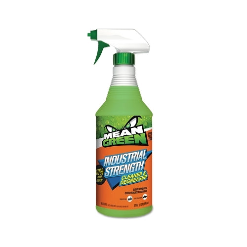 Mean Green Industrial Strength Cleaner & Degreaser, 32 Oz, Trigger Spray Bottle, Mild Odor - 12 per CA - MG132