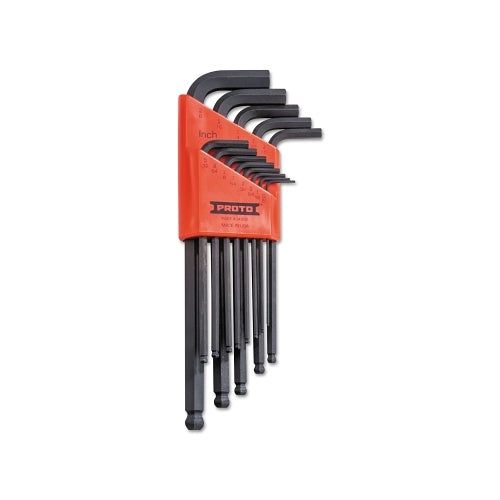 Proto 13 Pc Ball-Hex L-Key Set, Sae, 2.30 Inches To 7 Inches Length - 1 per ST - J4995