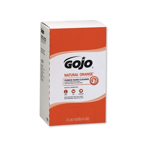 Gojo Natural Orange Pumice Hand Cleaner, Citrus, Bag-In-Box, 2000 Ml - 4 per CS - 725504