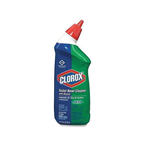 Clorox Limpiador de inodoros con lejía, 24 onzas, botella, aroma fresco - 12 por CA - OC00031
