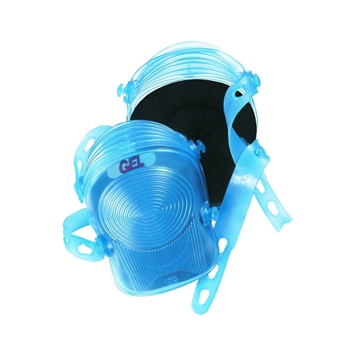 Rodilleras de gel Ultraflex profesionales Clc Custom Leathercraft, correas de caucho sintético, azul - 1 por PR - G361