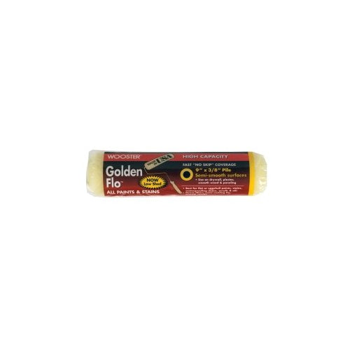 Wooster Golden Flo x0099  Roller Covers, 9 In, 3/8 Inches Nap Length - 12 per BX - 0RR6600090
