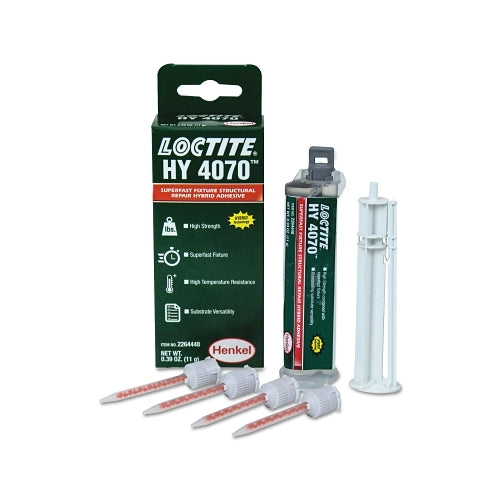 Loctite Hy 4070 Hybrid Gel Adhesives, 10 Ml Cartridge, Clear, 10/Case - 10 per CA - 2264448