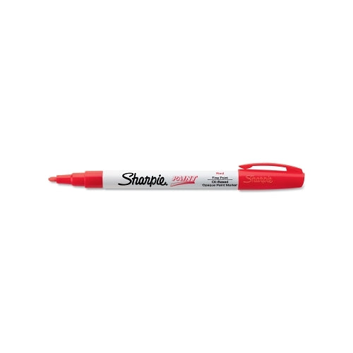Sharpie Oil Based Paint Marker, Red, Fine, Fine Bullet - 12 per DZ - 35535