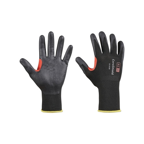 Honeywell Coreshield_x0099_ A1/A Coated Cut Resistant Gloves, 10/Xl, Nylon Black Liner, Nitrile Micro-Foam Black Coating, 18 Ga - 1 per PR - 211518B10XL