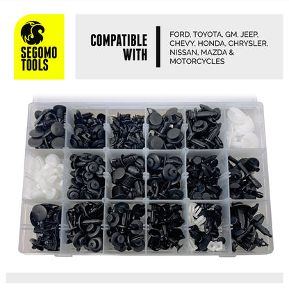 Segomo Tools 435 Piece Car Retainer Plastic