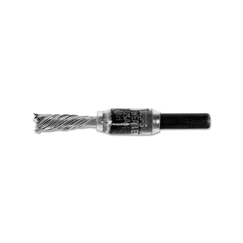 Advance Brush Singletwist Knot End Brush, 1/4 Inches Dia, 0.014 Inches Stainless Steel Wire, 20000 Rpm - 10 per BX - 83284