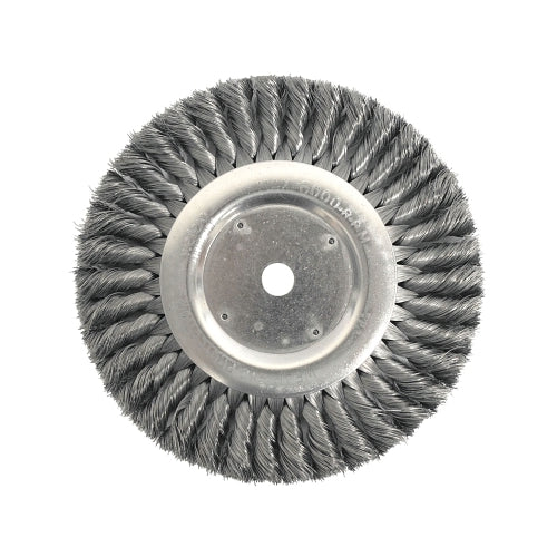 Weiler Standard Twist Knot Wire Wheel, 8 Inches D X 5/8 W, .016 Stainless Steel, 6000 Rpm - 1 per EA - 08395