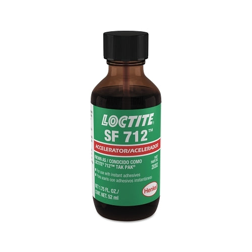 Accélérateur Loctite 712 Tak Pak, 1 3/4 Oz, Bouteille, Transparent/Ambre - 20 par CS - 135316