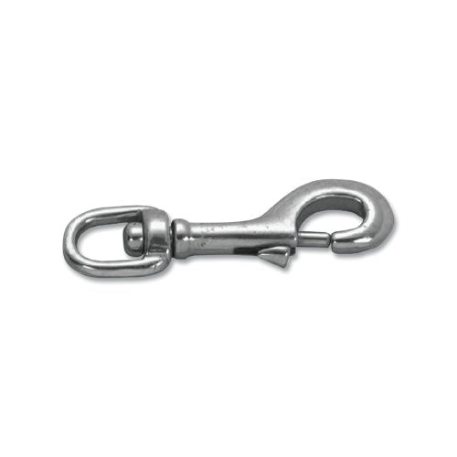 Campbell Snap Hook, Stainless Steel, Swiveling Round Eye Bolt, 3/8 Inches Hook Opening, 3-3/32 Inches L, 180 Lb - 1 per EA - T7631324