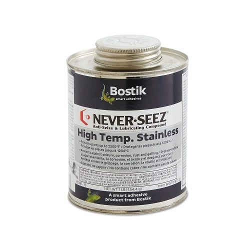 Never-Seez High Temperature Stainless Lubricating Compound, 1 Lb Brush Top Can - 1 per CN - 30605603