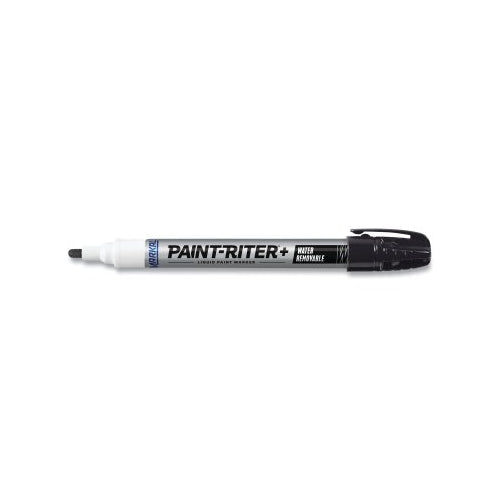 Markal Paint-Riter+ Water Removable Marker, Black, 1/8 In, Medium Tip - 1 per EA - 97033