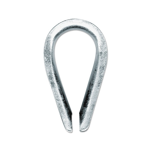Peerless Malleable Wire Rope Thimbles, 1/4 In, Bright Zinc - 10 per CTN - 4514240