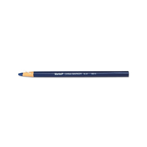 Markal China Marker, Blue, Paper-Wrapped Grease Penicel - 12 per BX - 96015