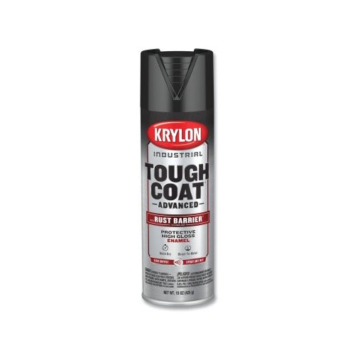 Krylon Industrial Tough Coat Advanced With Rust Barrier Technology Spray Paint, 15 Oz, Black, Gloss - 6 per CA - K00799008