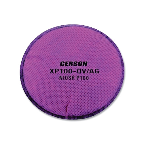 Gerson Xp100 P100 Disco para panqueques, 99,97 % de eficiencia de filtración, 2 por paquete, XP100OVAG