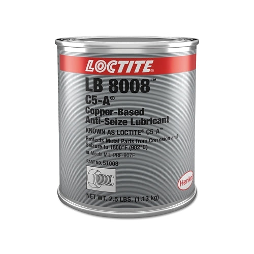 Loctite Lb 8008 C5-A Copper Based Anti-Seize Lubricant, 2-1/2 Lb Can - 1 per CAN - 234204