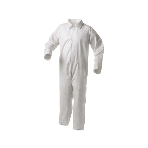 Kimberly-Clark Professional Kleenguard_x0099_ A35 Economy Liquid & Particle Protection Coveralls, Zipper Front/Open Wrists/Ankles, White, 2Xl - 1 per 1 - 38920