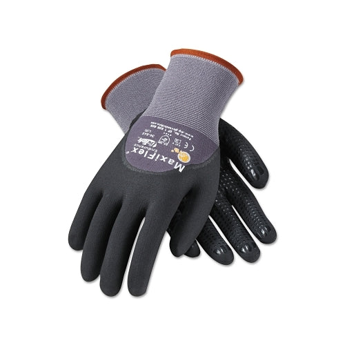 Guantes Pip Maxiflex Endurance, extragrandes, negro/gris, recubiertos en palma, dedos y nudillos - 12 por DZ - 34845XL