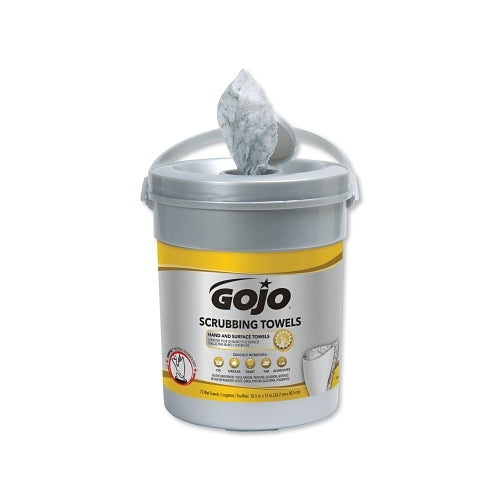Toallitas para fregar Gojo, cítricos, cubo, 72 toallitas - 6 por CA - 639606