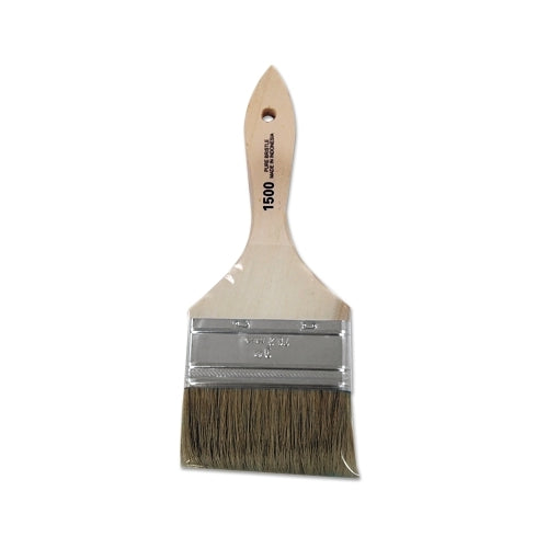 Linzer White Chinese Bristle Paint Brush, 5/16 Inches Thick, 3 Inches Wide, White Chinese Bristels, Wood Handle - 12 per BX - 15003