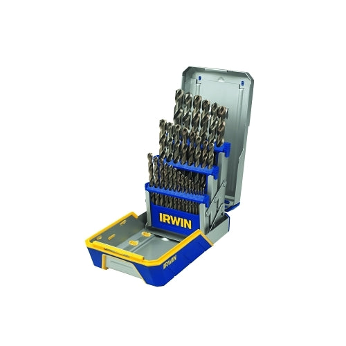 Irwin 29-Pc Cobalt M-35 Metal Index Drill Bit Set, 1/16 Inches To 1/2 Inches Cut Dia - 1 per ST - 3018002