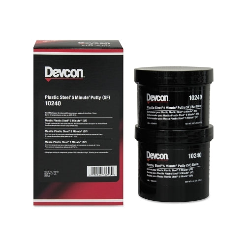 Devcon Plastic Steel 5 Minute Putty (Sf) Kit, 1 Lb - 1 per EA - 10240