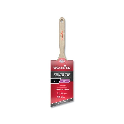 Wooster Silver Tip Paint Brushes, 3 Inches W, Polyester, Wood Handle - 6 per BX - 0052210030