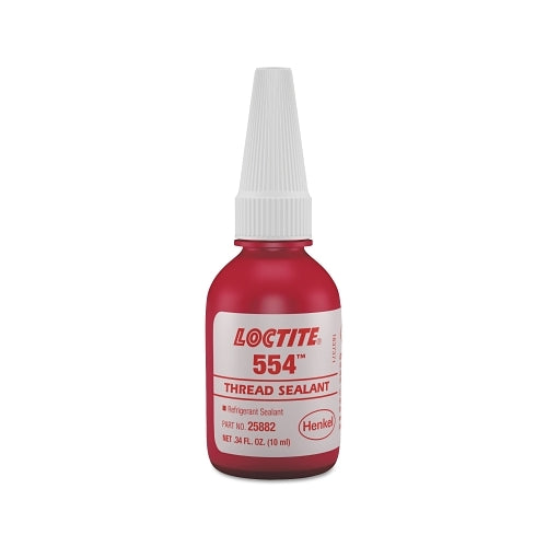 Loctite 554 x0099  Thread Sealant, Refrigerant Sealant, 10 Ml Bottle, Red - 1 per BTL - 231643