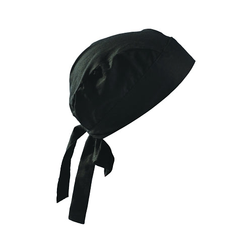Occunomix Tuff Nougies Regular Tie Hats, One Size, Black - 1 per EA - TN506