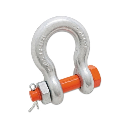 Campbell Alloy Anchor Galvanized Shackles, 5/8 Inches Bail Size, 5 Tons, Bolt Shackle - 1 per EA - 5391095