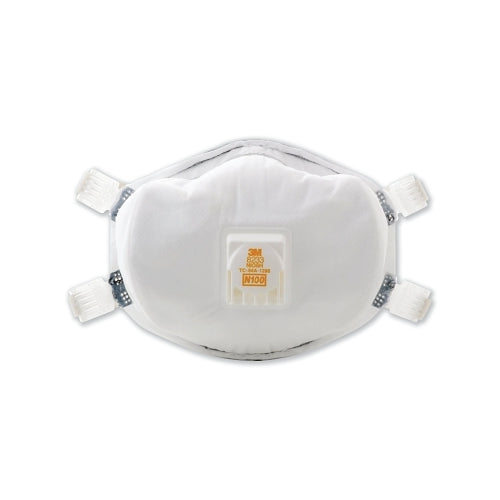 3M N100 Particulate Respirator, Half Facepiece, Non-Oil Particles, White - 1 per EA - 7000002028