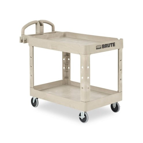 Rubbermaid Commercial Utility Cart, 500 Lb, 45-1/4 Inches D X 25-7/8 Inches W X 33-1/4 Inches H, Beige - 1 per EA - FG452088BEIG