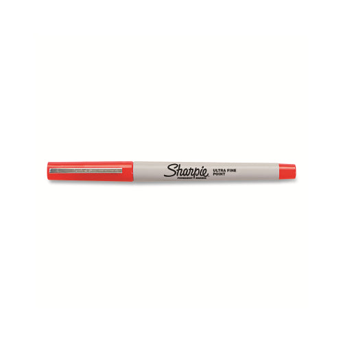 Marcador permanente Sharpie de punta ultrafina, rojo, estrecho, 12 por caja, 37002
