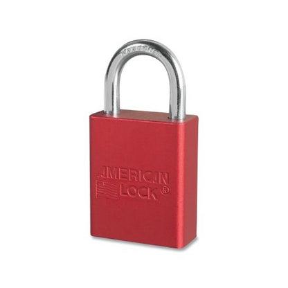 American Lock Solid Aluminum Padlocks, Red - 1 per EA