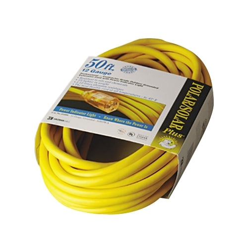 Southwire Polar/Solar Extension Cord, 50 Ft, 1 Outlet, Yellow - 1 per EA - 016880002