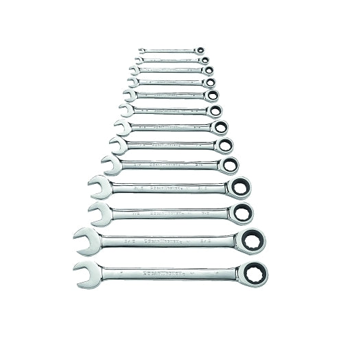 Gearwrench 13 Pc Combination Ratcheting Wrench Set, Inch - 1 per ST - 9312