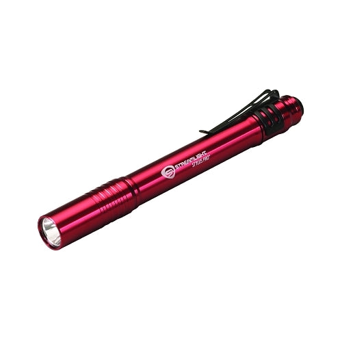 Streamlight Stylus Pro Led Pen Light, 2 AAA, 100 lúmenes, rojo - 1 por EA - 66120