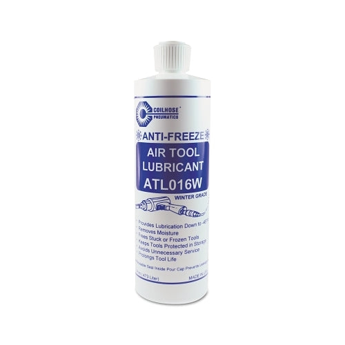Coilhose Pneumatics Air Tool Lubricant, Anti-Freeze, 1 Pint Fliptop Bottle - 1 per BO - ATL016W