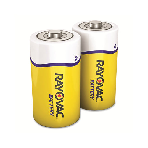 Baterías Rayovac de cloruro de zinc de alta resistencia, C, 1,5 V, 6 por paquete, HDCF