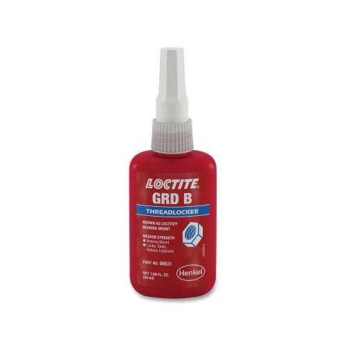 Loctite Bearing Mount Grado B Compuesto de retención Fijador de roscas, 50 ml, botella, amarillo - 1 por BTL - 199013