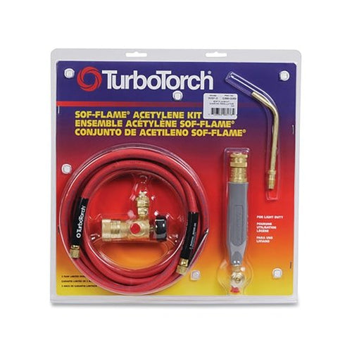Turbotorch Soldering And Brazing Kit, Ar-B Regulator, Wa-400 Handle, Ah-12 Hose, S-4 Tip, B Tank Connection, Acetylene - 1 per KT - 03860090