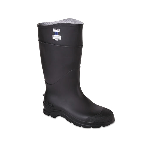 Servus Ct_x0099_ Economy Knee Boots, Plain Toe, Size 15, 16 Inches H, Pvc, Black - 1 per PR - 18822-150