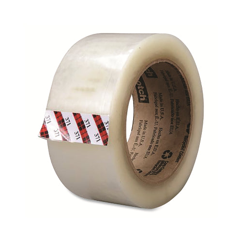 Scotch Industrial Box Sealing Tapes 371, 48 Mm X 100 M, Clear - 1 per RL - 7100011547